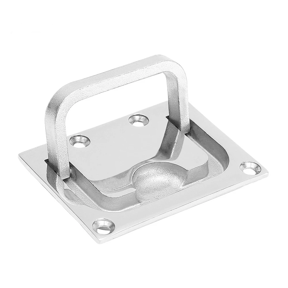 

Stainless Steel 316 Flush Lift Ring Hatch Pull Handle Locker Cabinet Boat Marine Hardware