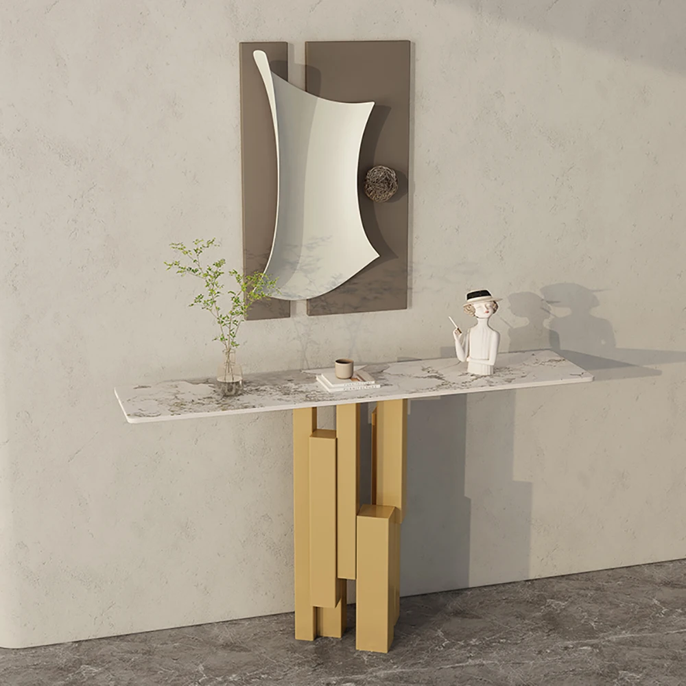 Консольный столик в скандинавском стиле современный минималистичный