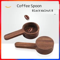 black walnut wood coffee beans spoon coffee powder short handle powder spoon beans spoon dry fruit spoon 8g