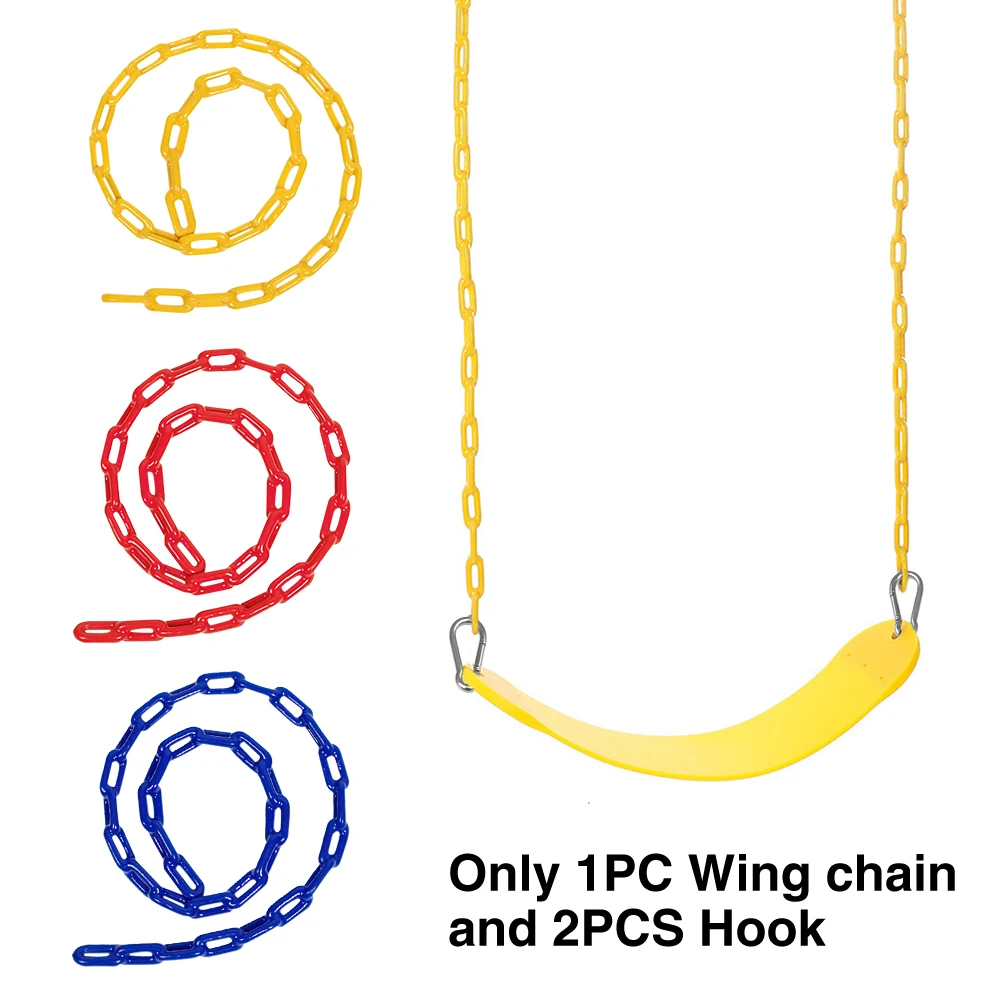 1.2M Heavy Duty Extension For Outdoor With Hook Swing Chain Yard Solid Kids Playground Plastic Coated Park Toy Replacement | Игрушки и