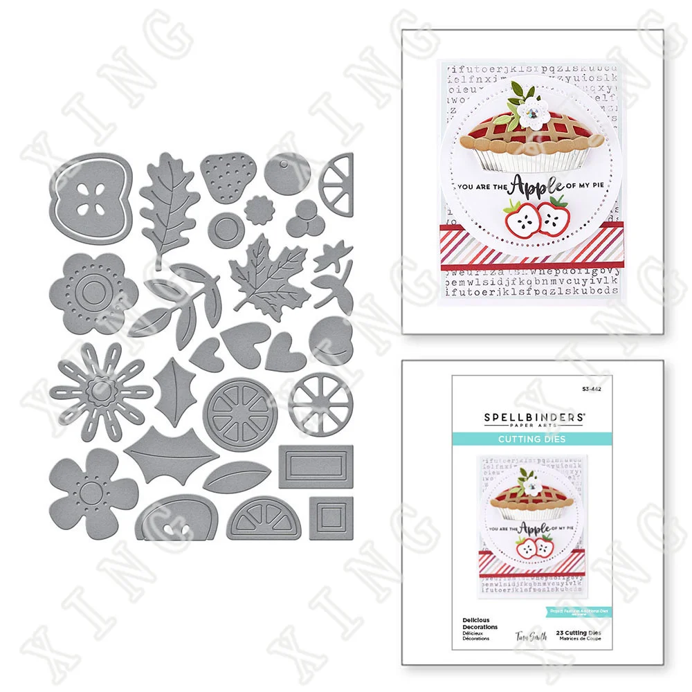 

2022 Spring Delicious Decorations Cutting Dies Diy Craft Scrapbooking Greeting Cards Diary Album Paper Decoration Embossing Mold