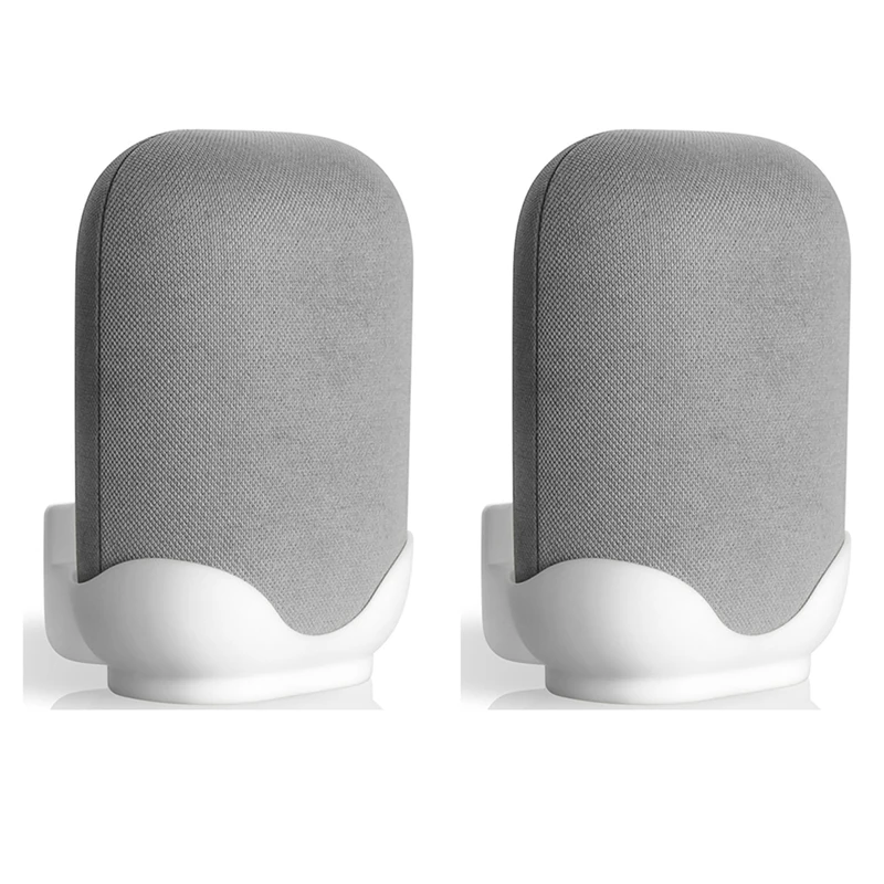 

2X for Google Audio Bracket for Google Nest Audio Bracket Wall Bracket Desktop Bracket-White