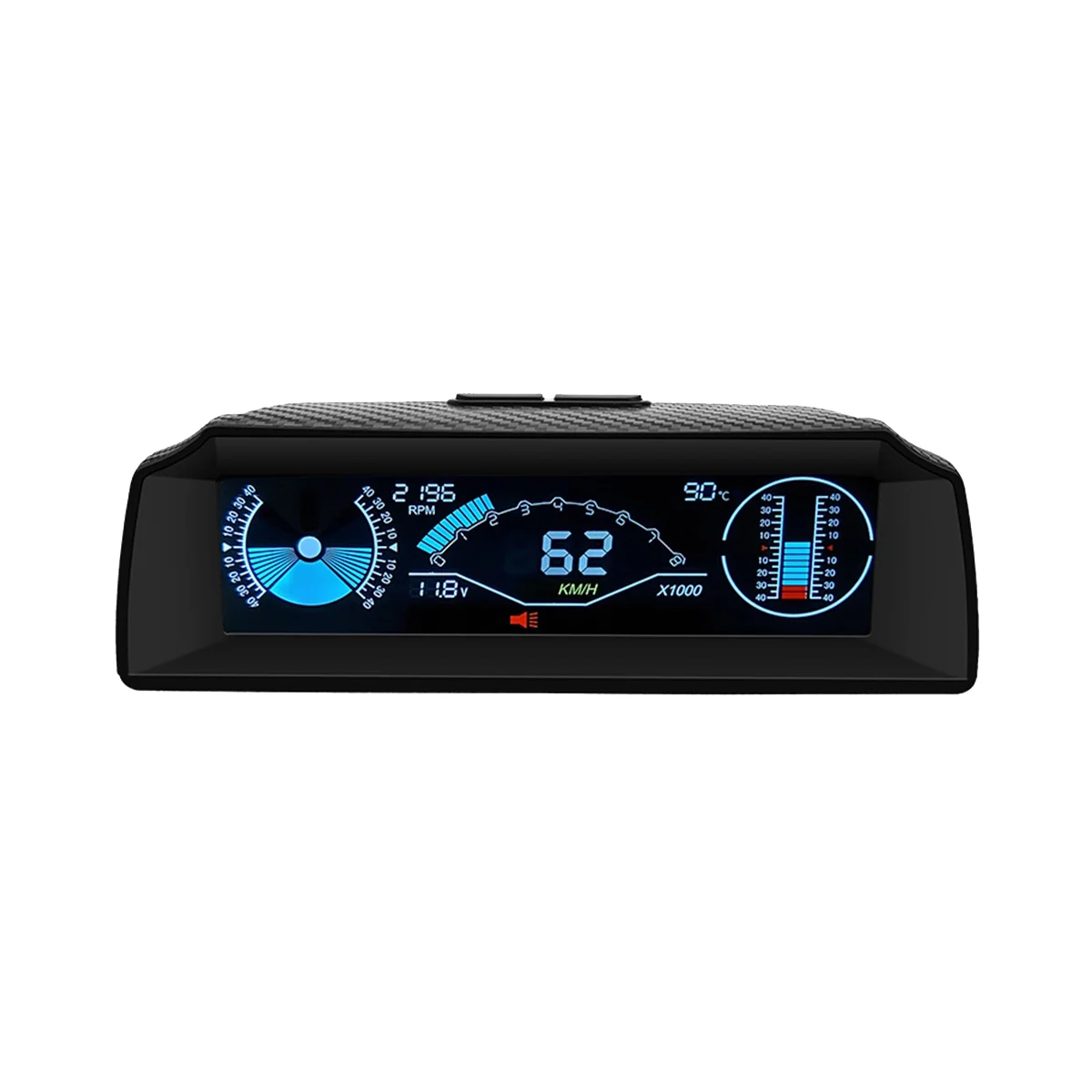 Автомобильный бортовой компьютер X90 OBD2 Спидометр с углом наклона