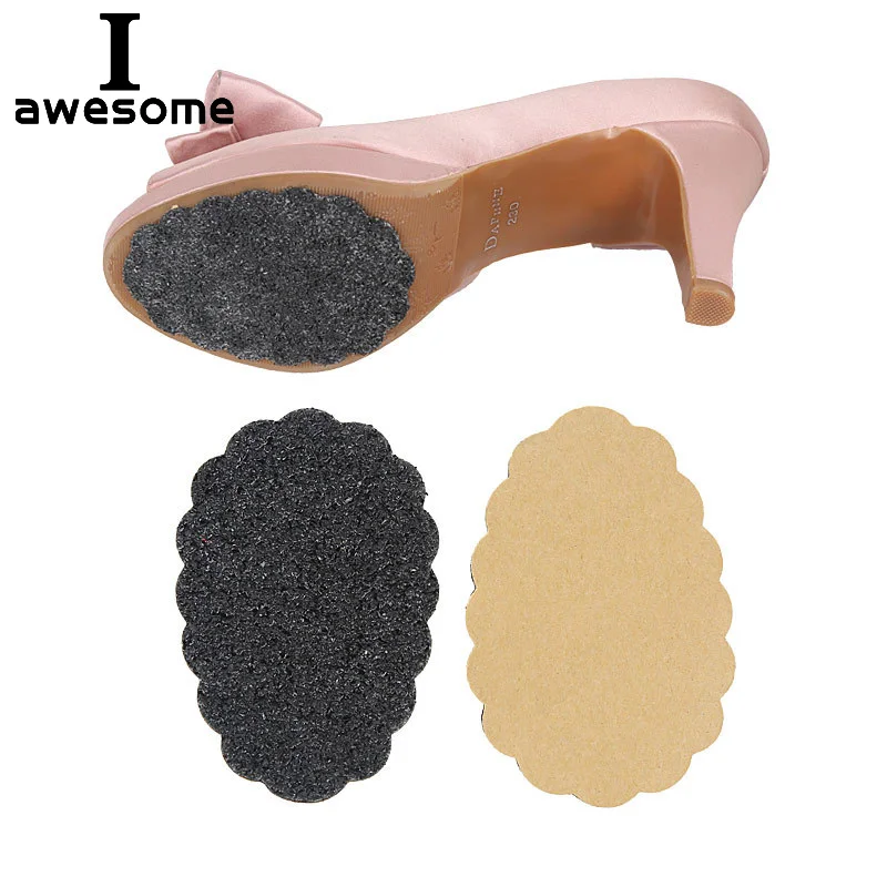

1 Pair High Heel Sandals Shoes Sole Anti-slip Frosted Self-Adhesive Protective Stickers Non-slip Protector Pads Cushion Insole
