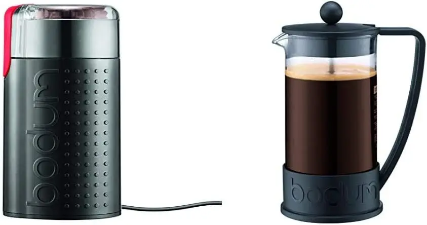 

Blade Grinder, Electric Blade Coffee Grinder, Black & Brazil French Press Coffee and Tea Maker, 34 Ounce, Black Coffee grinder S
