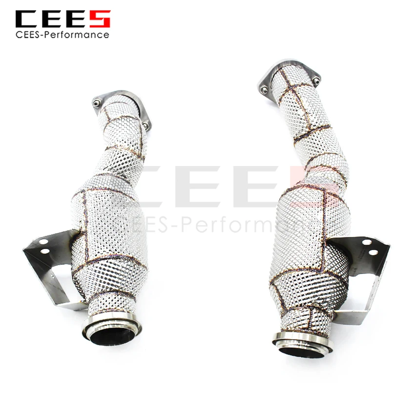 

Выхлопная труба CEES для Mercedes-Benz C43 AMG 3,0 T 2016-2023, высокопроизводительная выхлопная труба без каталитического конвертера