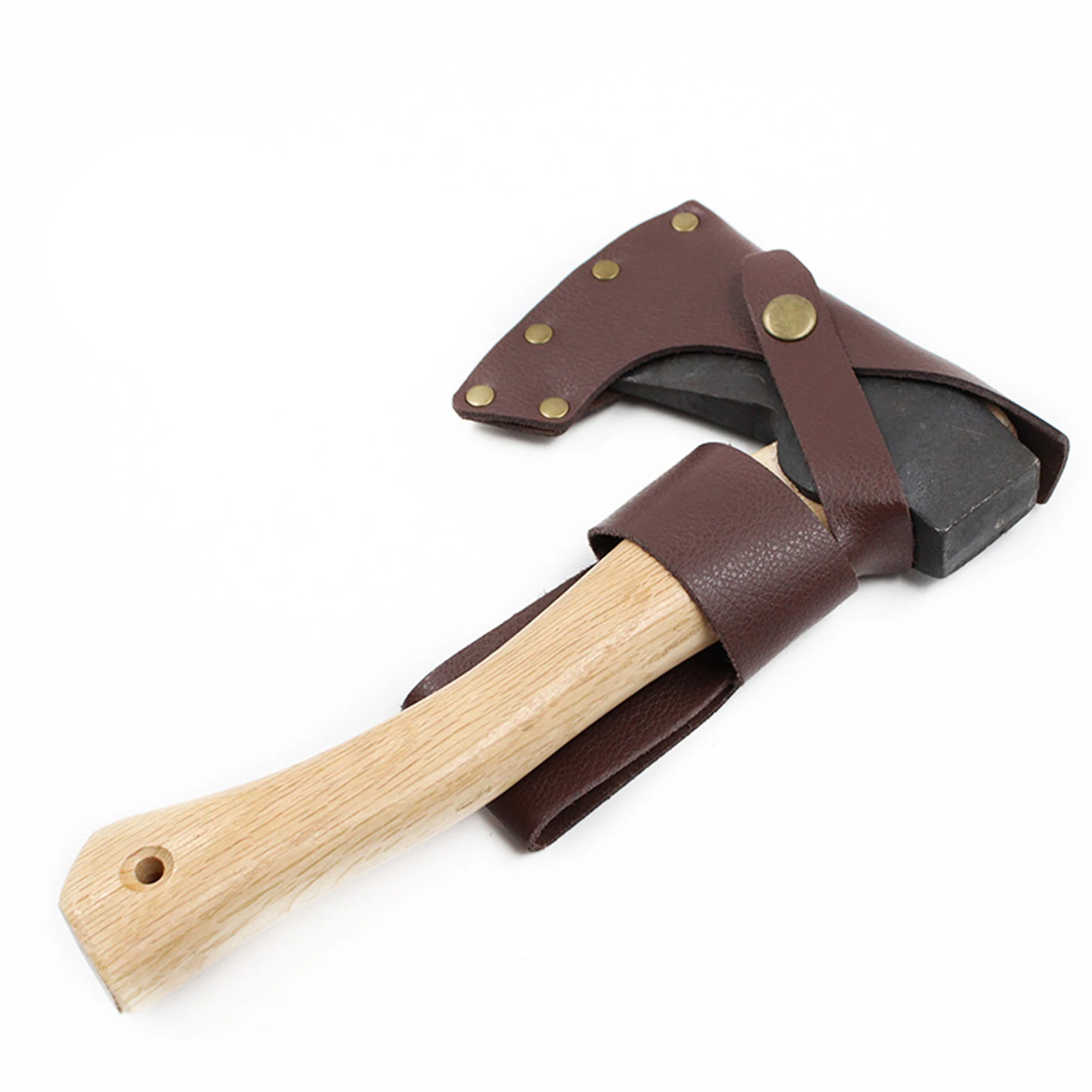 

Axe Head Cover Axe Holster Pu Leather Case Axe Blade Sleeve Protective Cover With Waist Holder For Outdoor Camping Work