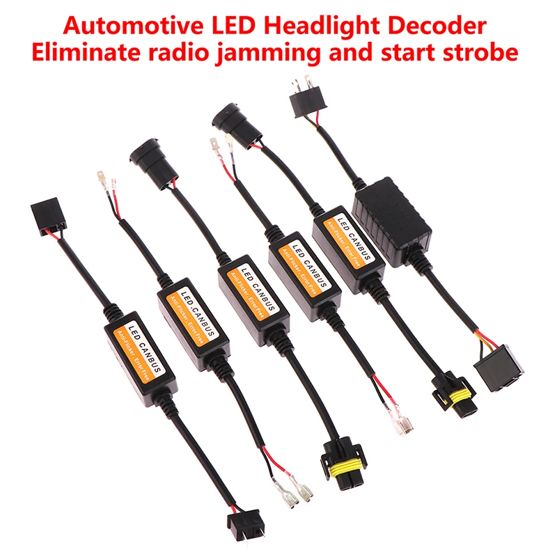 

LED Canbus Decoder Car Headlights Error Free Resistor H1 H3 H4 H7 H9 H11 Adapter Warning Canceller