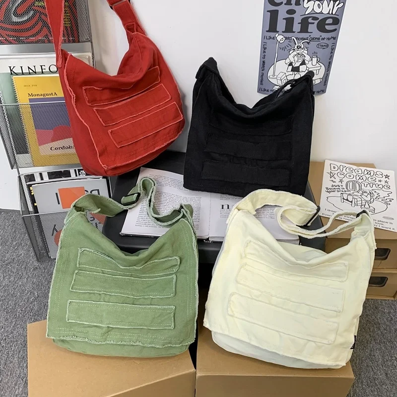 

2022 Personality Canvas Messenger Bag For Women Simplicity Designer Handbags Male Crossbody Bag Young Shoulder Cross Body Bag