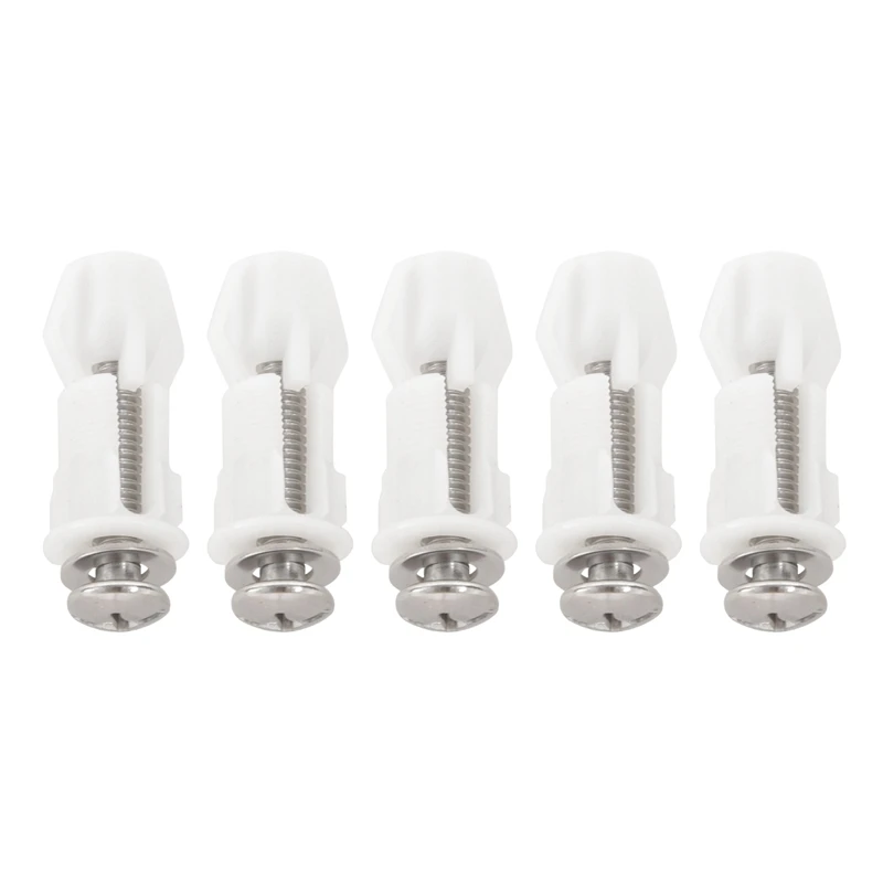 

Hot XD-Toilet Seat Hinges Screws WC Hole Fixing Easy Installation 10 Pack