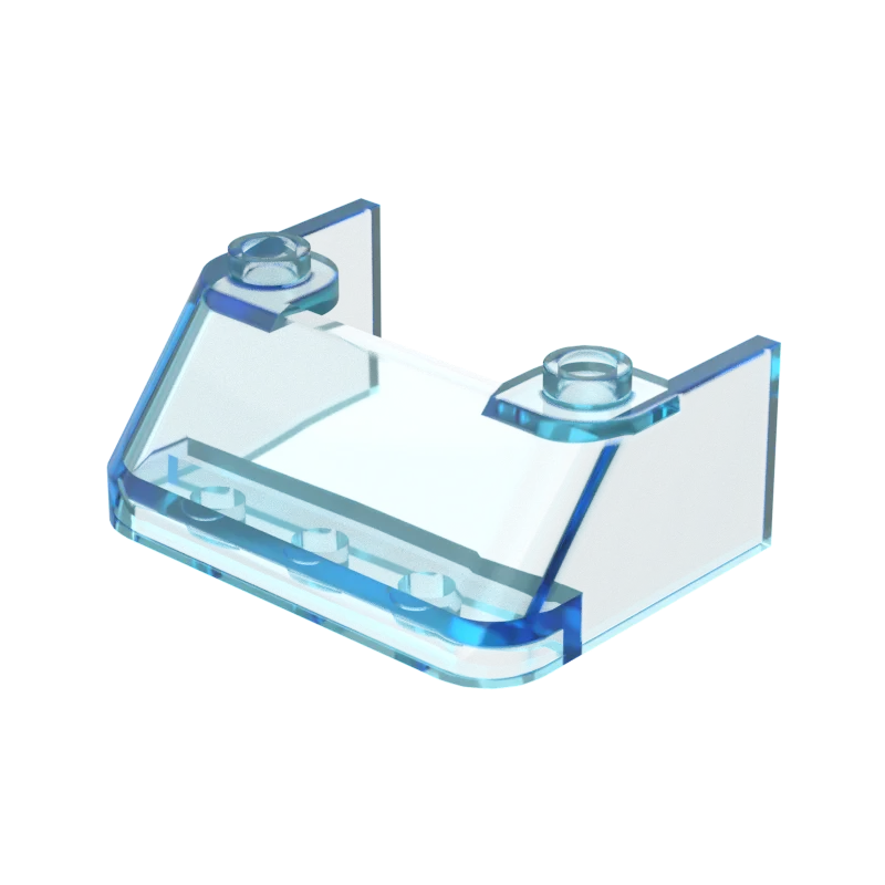 10 шт. 2437 3x4x (4 слоя) Наклонный стеклянный кирпич детали конструктора аксессуары для сборки Сменный переключатель частицы DIY игрушка