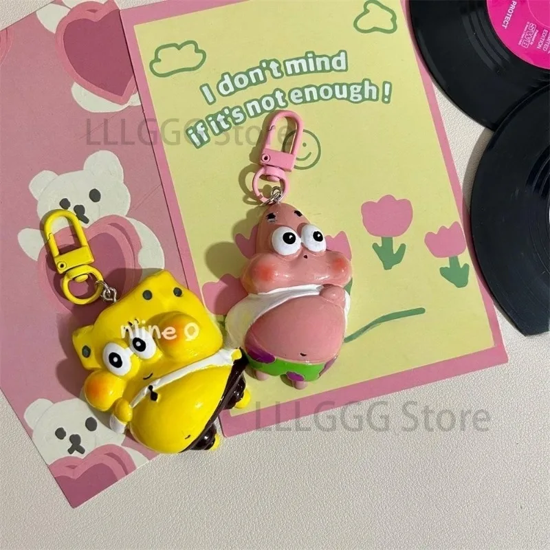 Губка Боб брелок для ключей Патрик звезда мультфильм милый сумка очаровательные