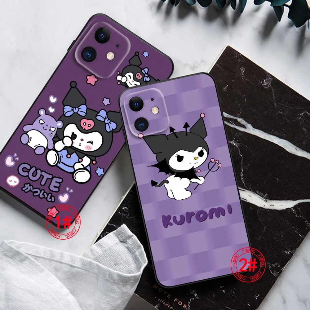 LP68 Kuromi милый мультяшный мягкий чехол для Redmi Note 11 11S 10 10T Pro Max 10S 9T 9 9S 8 8T 7 Xiaomi Mi 11I 12 12X