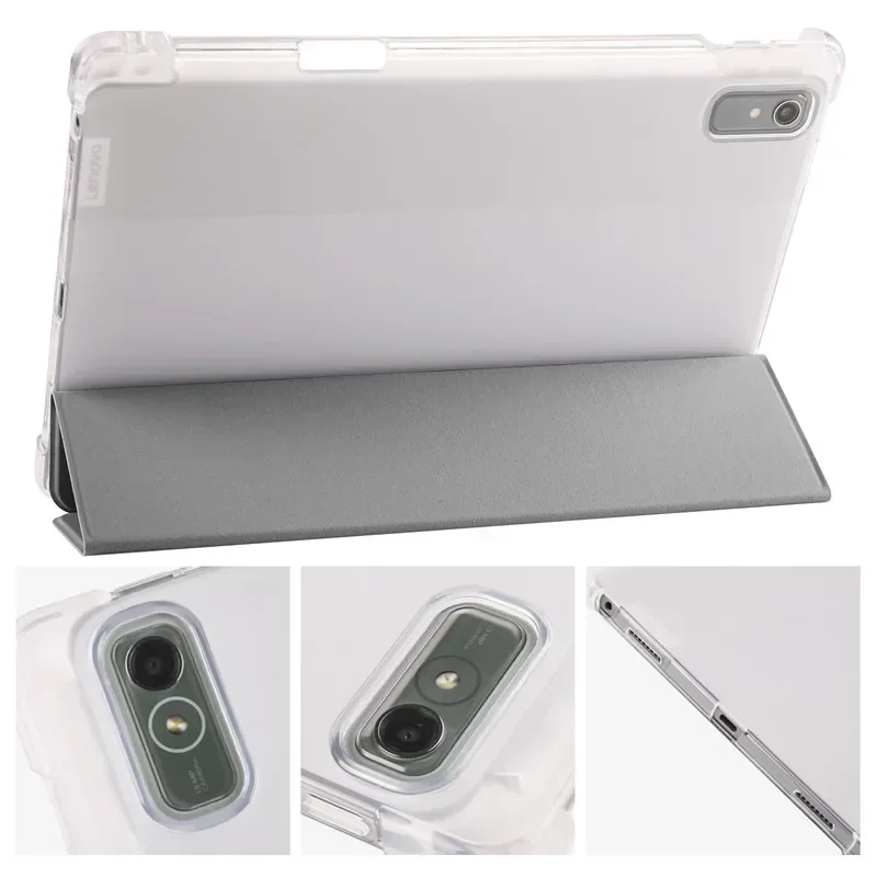 Чехол Funda для Lenovo Tab P11 Gen 2 Gen2 с держателем карандашей прозрачный мягкий