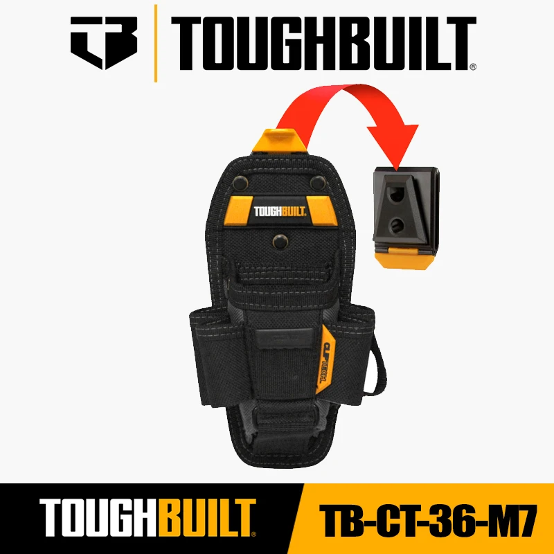 

TOUGHBUILT TB-CT-36-M7 TB-CT-36-L7 Техник Сумка с 7 карманами Органайзер для инструментов Поясная сумка Аксессуары для инструментов Сумка Toughbuilt