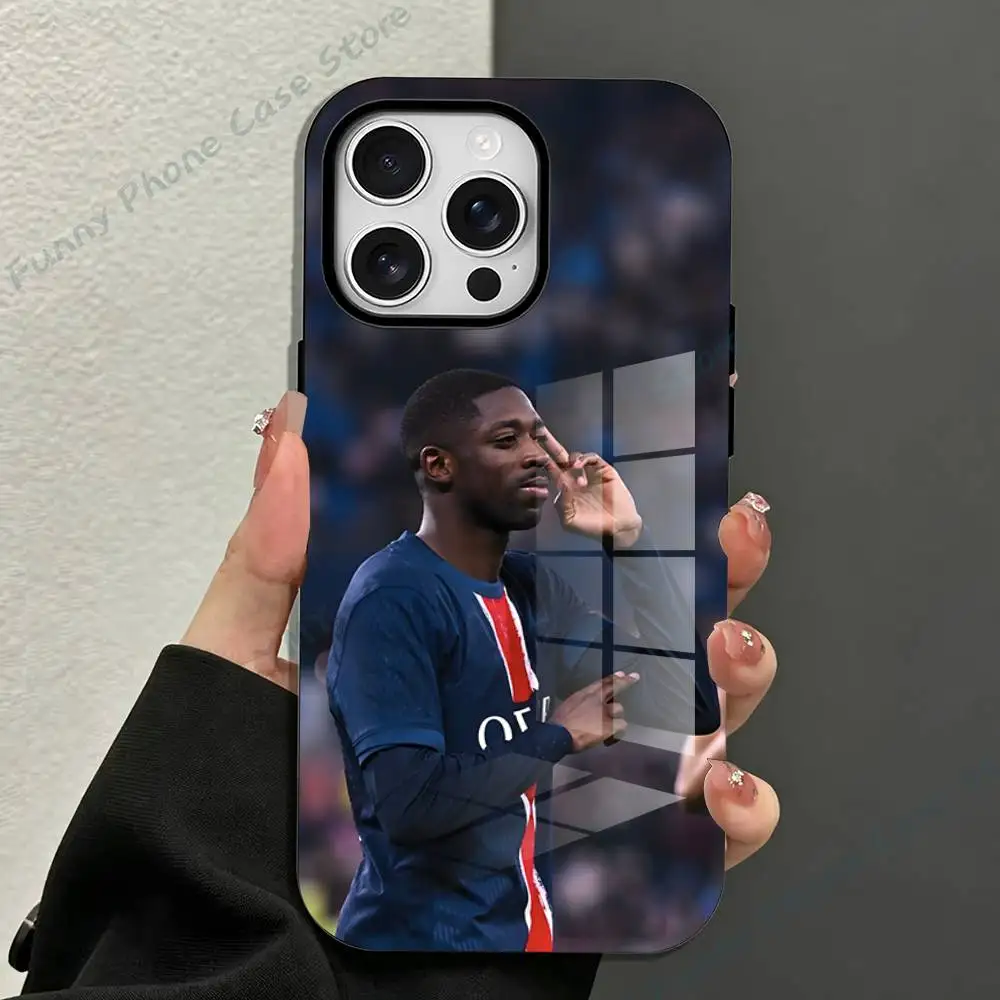 Фото Магнитный чехол Football O-Ousmane D-Dembele для iPhone 17, 16, 15, 14, 13, 12, 11 Pro Max Mini Plus, матовый №4