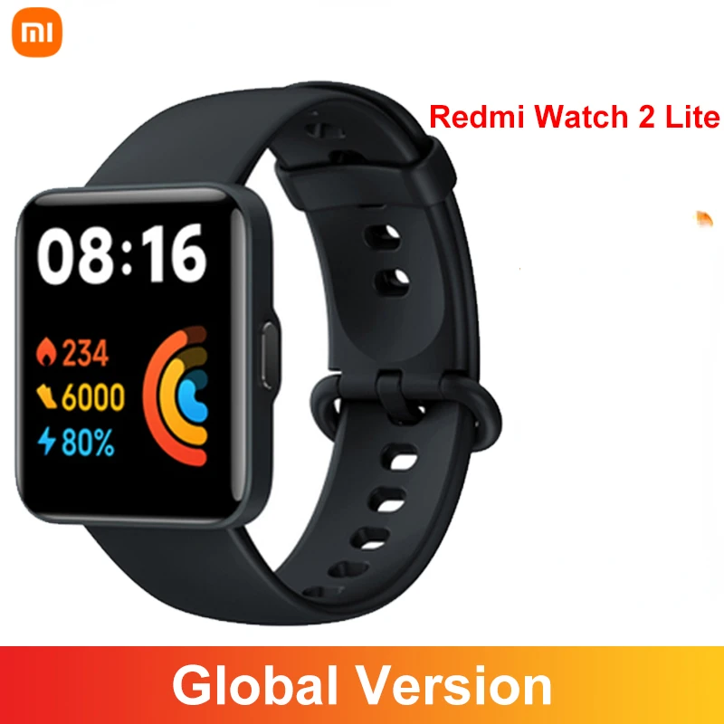 

Global Version Xiaomi Redmi Watch 2 Lite 1.55" HD Display Blood Oxygen GPS Sport Smartwatch Magnetic Charging Mi Watch