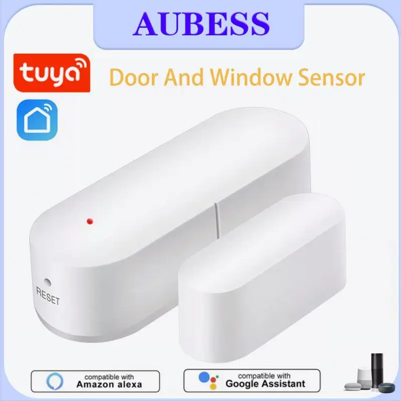 

Tuya WIFI Door Sensors Alarms Contact Wireless Door Window Magnet Entry Detector Sensor For Your Security With Alexa Google Home