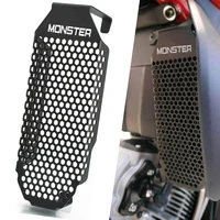 motorcycle aluminum radiator guard protector grille grill cover oil cooler cover accessories for ducati monster 937 2020 2021