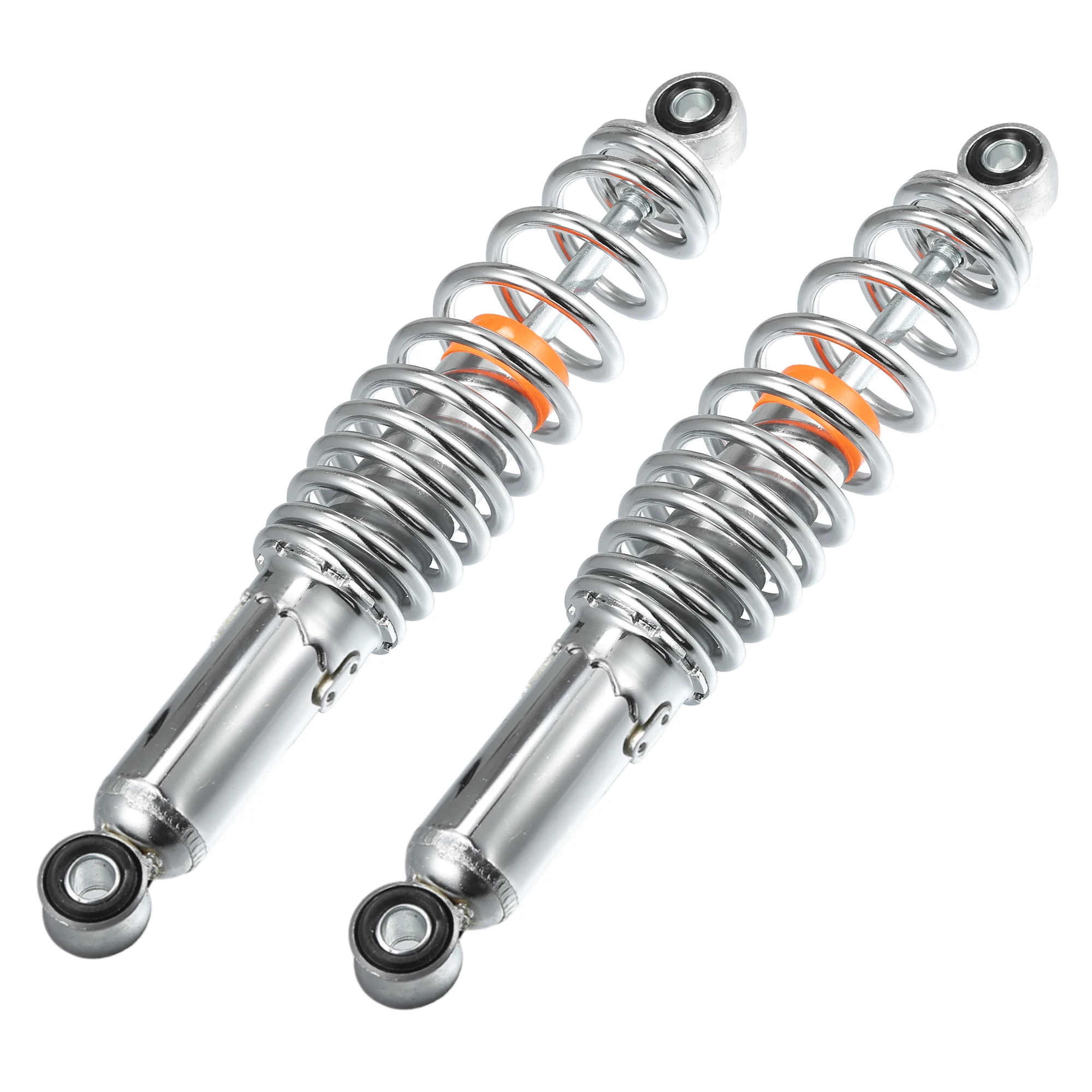 

Motoforti 1 пара мотоциклетная задняя подвеска амортизатор долговечная Регулировка 250 мм для 50 куб. См 70 куб. См 90 куб. См 125c для большинства мотоциклов металлический хромированный