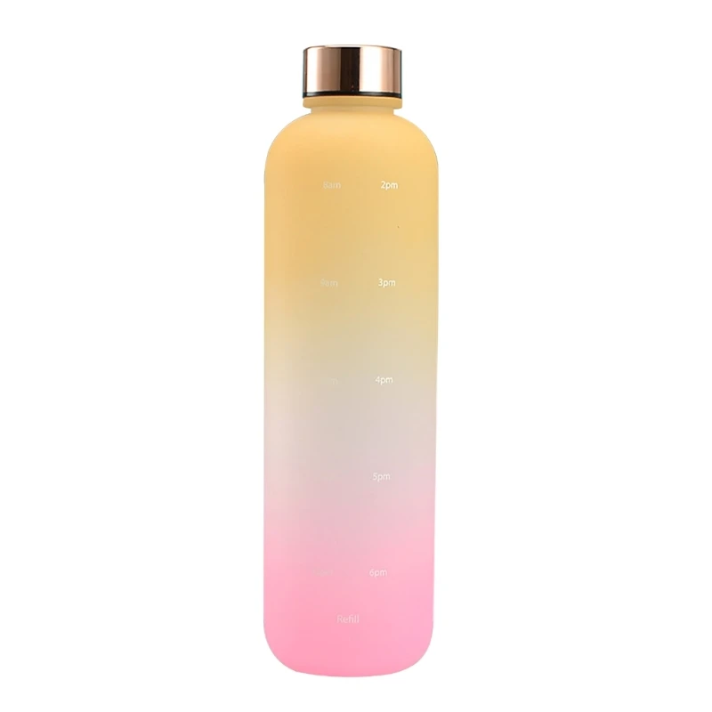 

A0NA вместительная бутылка для воды с маркером, мотивирующая Питьевая Бутылка 32 унции, многоразовая чашка для питья для спорта на открытом во...