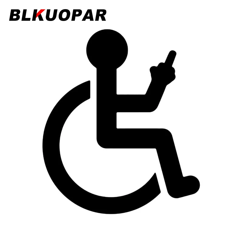 BLKUOPAR гандикап флиппинг забавные автомобильные наклейки индивидуальные