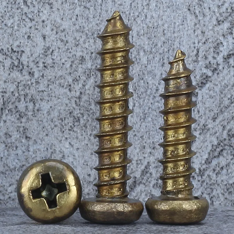 

Латунные саморезы Phillips с круглой головкой M3-M6 6-50мм