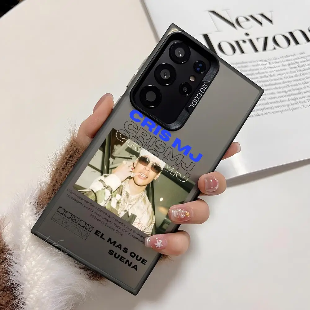Фото Чехол для телефона C-Cris Mj Singer Rap для Samsung Galaxy S25 Edge S24 S23 S22 S21 S20 Ultra, силиконовый, разноцветный, серебристый №2