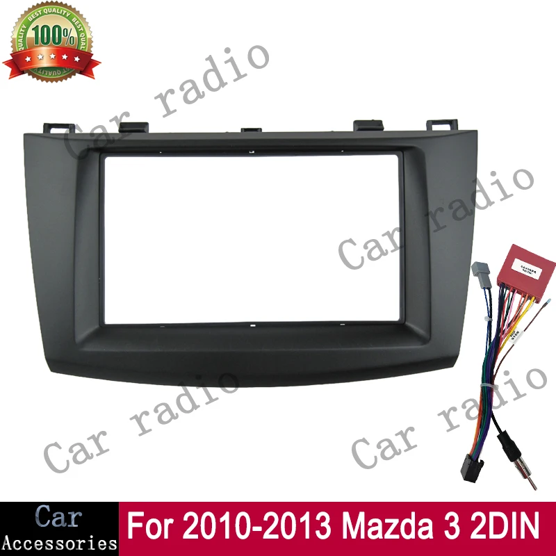Фото 7-дюймовый для 2010-2013 MAZDA 3 рамка автомобильный радиоприемник стерео GPS MP5 Android плеер 2 DIN навигация установка Fascia Dash №2