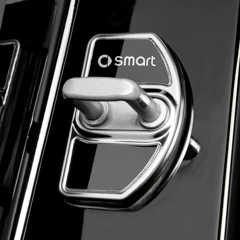 

2 шт., защитный чехол из металлического сплава для дверей автомобиля Mercedes Smart 451 453 Fortwo Forfour, аксессуары для украшения интерьера