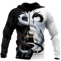 mens hoodie 3d printing dragon element fashion sweater personality street home casual pullover oversized jacket 002