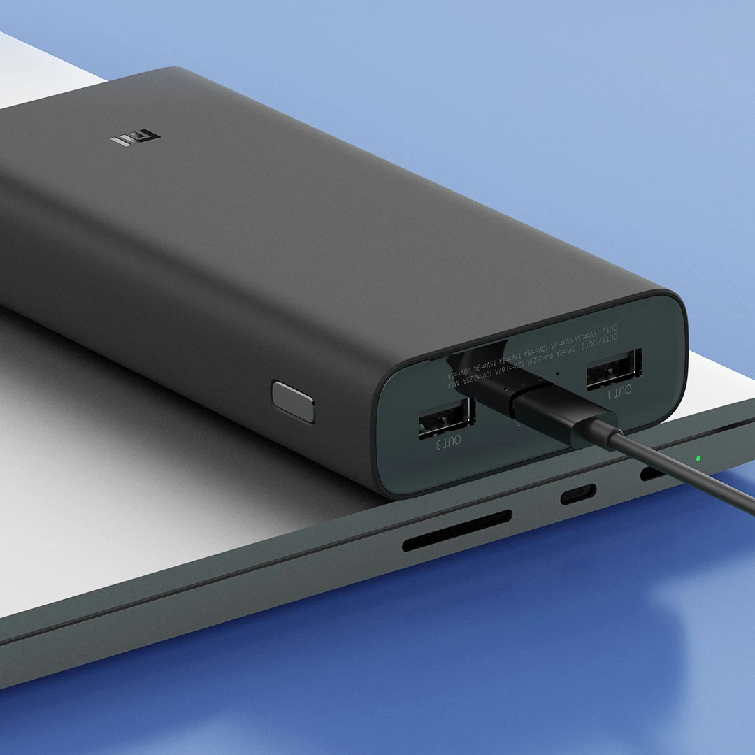 Внешний аккумулятор Xiaomi Power Bank 50 Вт 20000 мАч внешний Type-C PD QC3.0 быстрая зарядка Mi