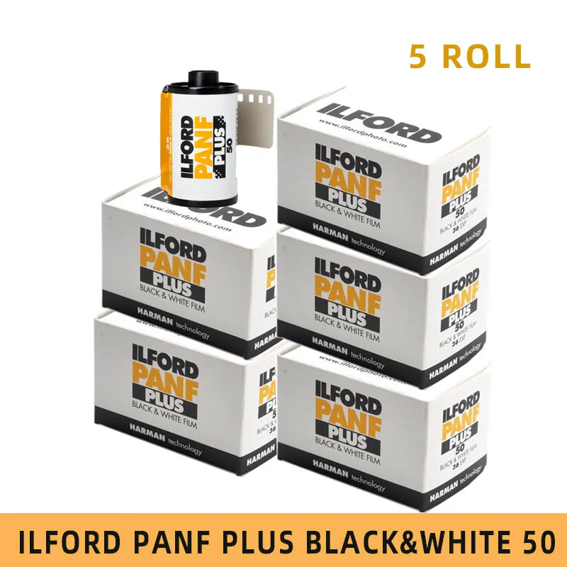 

1-10 рулонов для ILFORD Pan + 50 Ilford 135 черно-белая пленка 35 мм пленка PANF PLUS 50 СМИ фотография Черно-белая пленка
