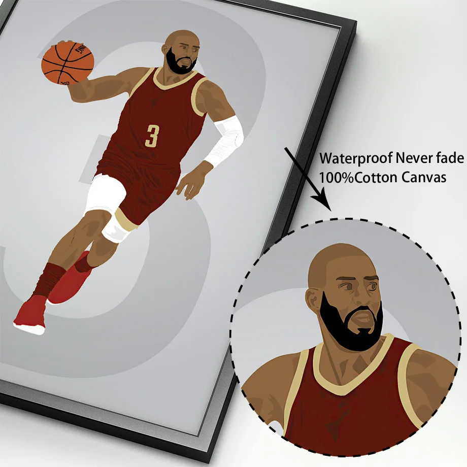 НБА мама любит баскетбол звезда настенная художественная роспись холст картины