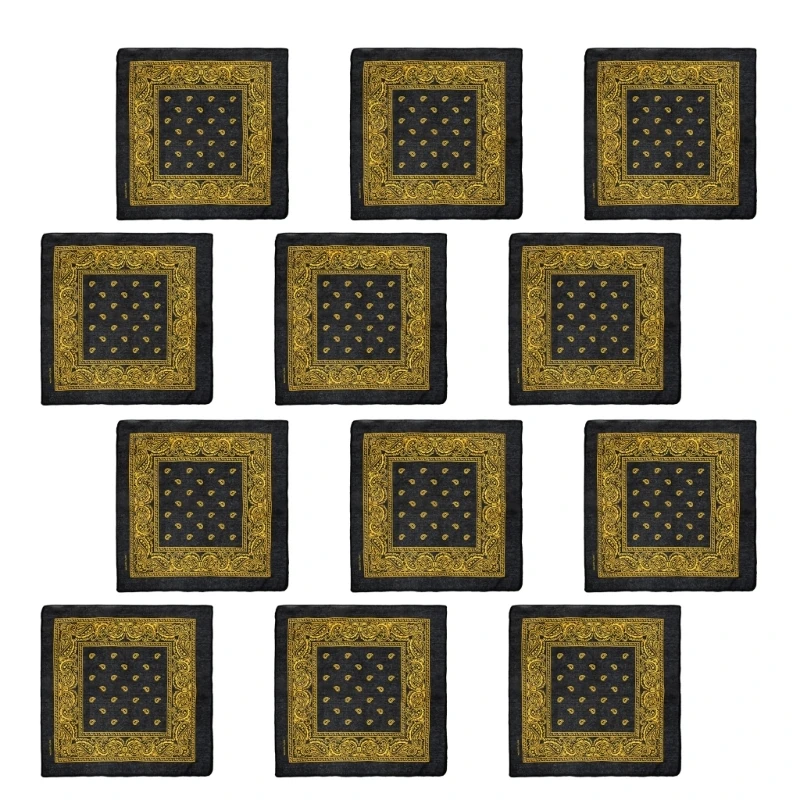 12 лотов универсальный повседневный головной платок легкий поглощающий пот для