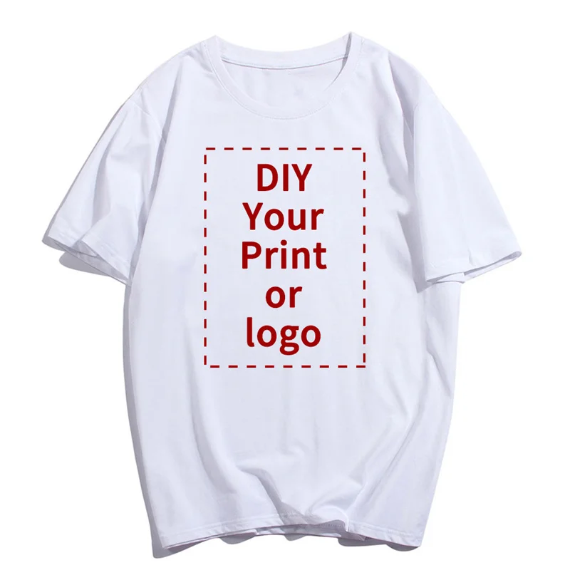 

Футболка женская с индивидуальным принтом, модная рубашка унисекс «сделай сам» с вашим фото или логотипом, в стиле Харадзюку