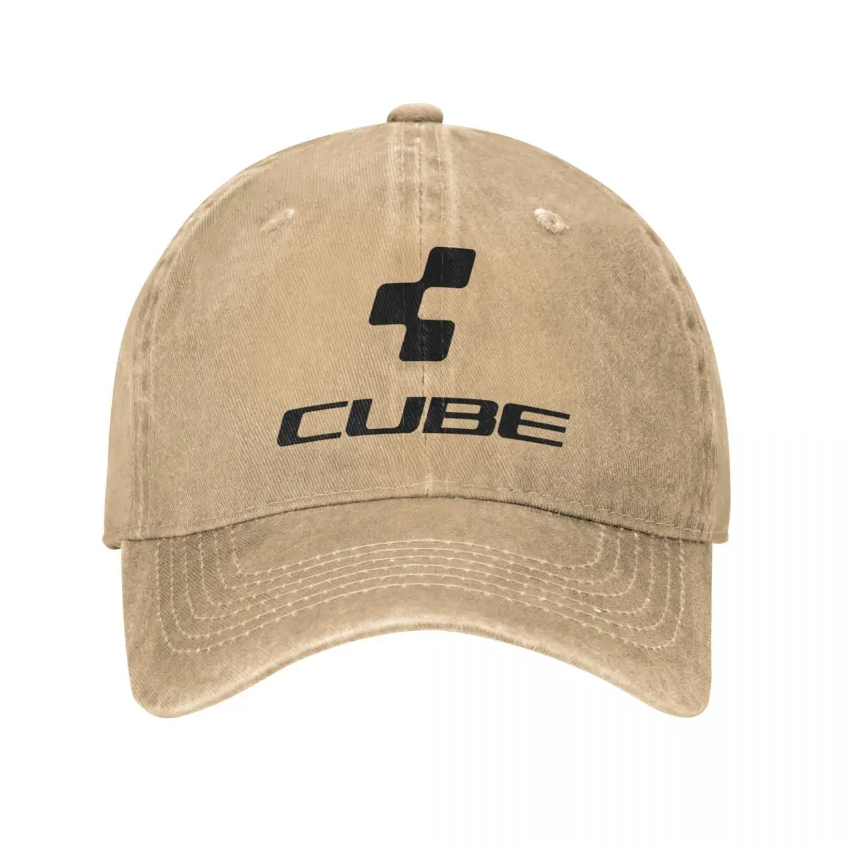 

Cube Cycling Mtb Mountain Bike Baseball Cap Casual Distressed Denim Washed Snapback Cap Outdoor Running Golf Adjustable Caps Hat