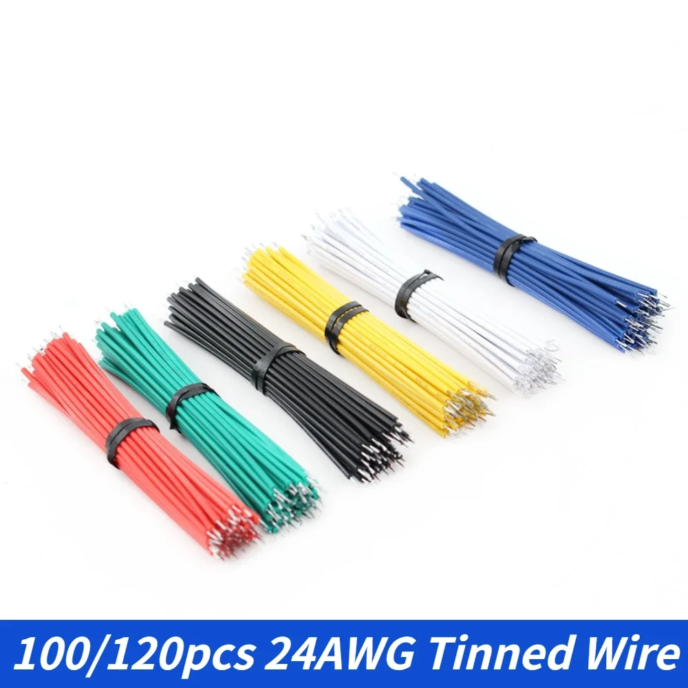 

100/120 Шт., 24AWG, Изолированный Голый Провод, Соединительный Кабель Для Макетной Платы, 8 См