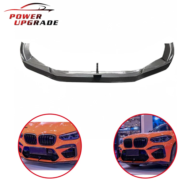 Для BMW F97 X3M F98 X4M передняя губа из углеродного волокна передний бампер комплект
