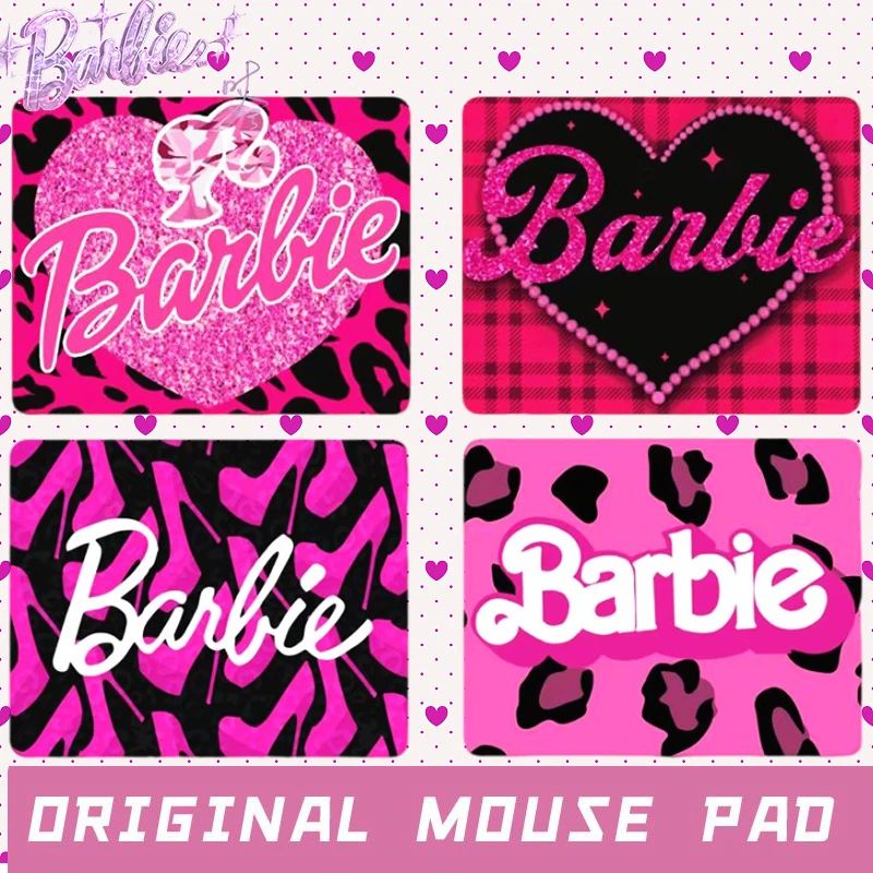 

Коврик для мыши Барби, милый, нескользящий, для офиса, дома, стильный, модный Декор из фильма, украшения в стиле ретро, милый подарок для девочек, Y2K