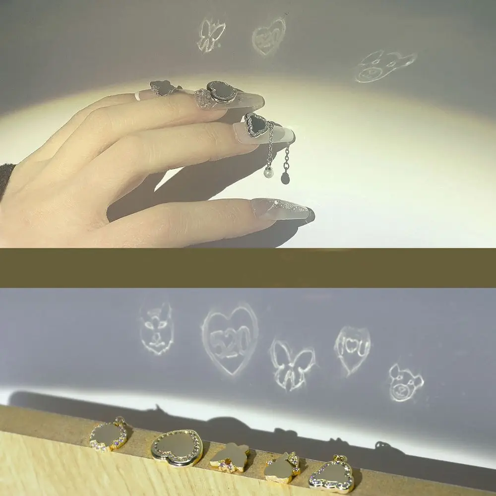 Новинка 2022 модные роскошные зеркальные Проекционные украшения для ногтевого