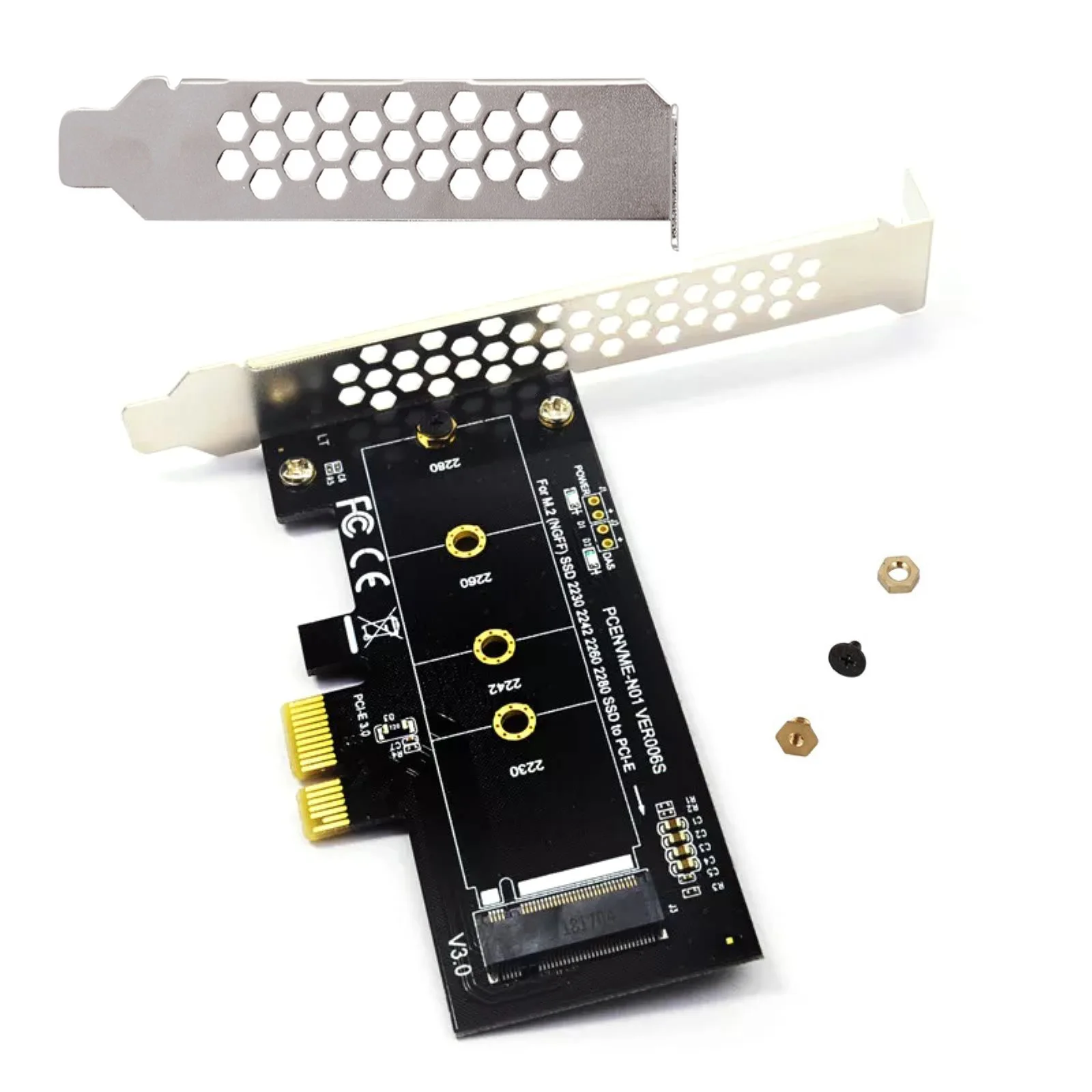 Адаптерная карта PCI-Express 1X для M.2 NGFF для Samsung PM970 980 981 PM961, PCIE 3.0 X1 для NVME SSD M2, поддержка 2230 2242 2260 2280 (art.: 3920dab4e8b3a) - 3920dab4e8b3a