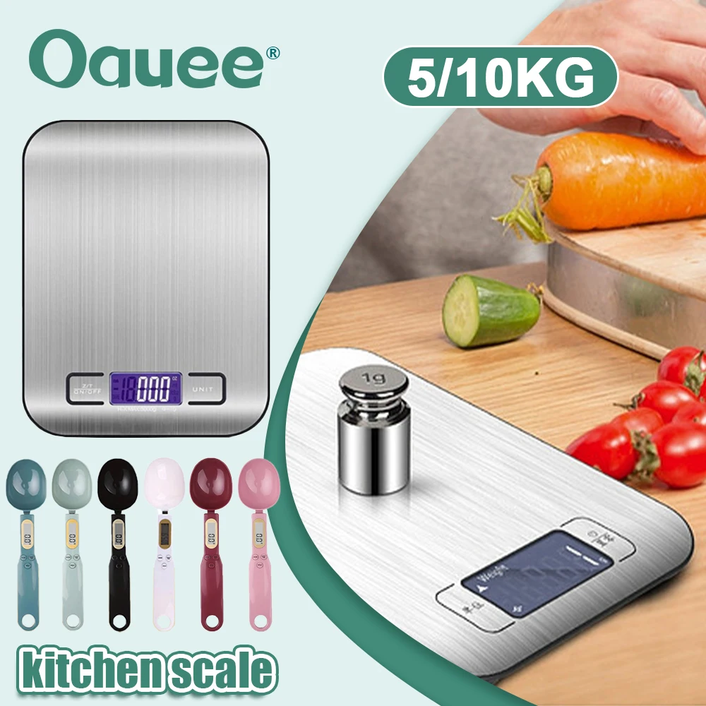 

5/10kg Kitchen Scale With LCD Display Digital Food Scale Weight Grams and Oz for Weight Loss Cooking Baking High Precise Scales