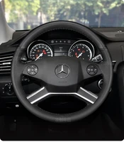 for benz r320 r350 c180k c200 ml300 ml350 diy steering wheel cover leather hand sewn handle cover
