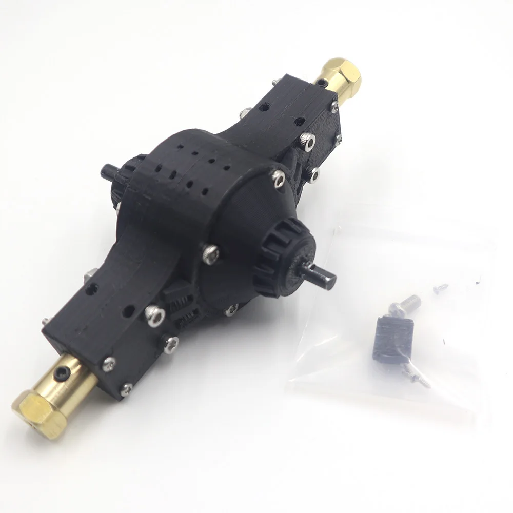 Металлическая задняя ось/задняя поперечная ось 140 мм для 1/14 Tamiya RC Truck Scania 770S R620 Benz