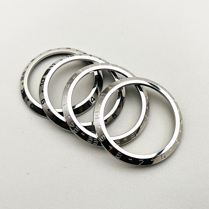 Mod Etch Number Stainless Steel Watch Case Bezel Rims Steel Ring Fits Seiko SKX007 SKX009 SKX011 SRPD Fashion Watch Repair Parts