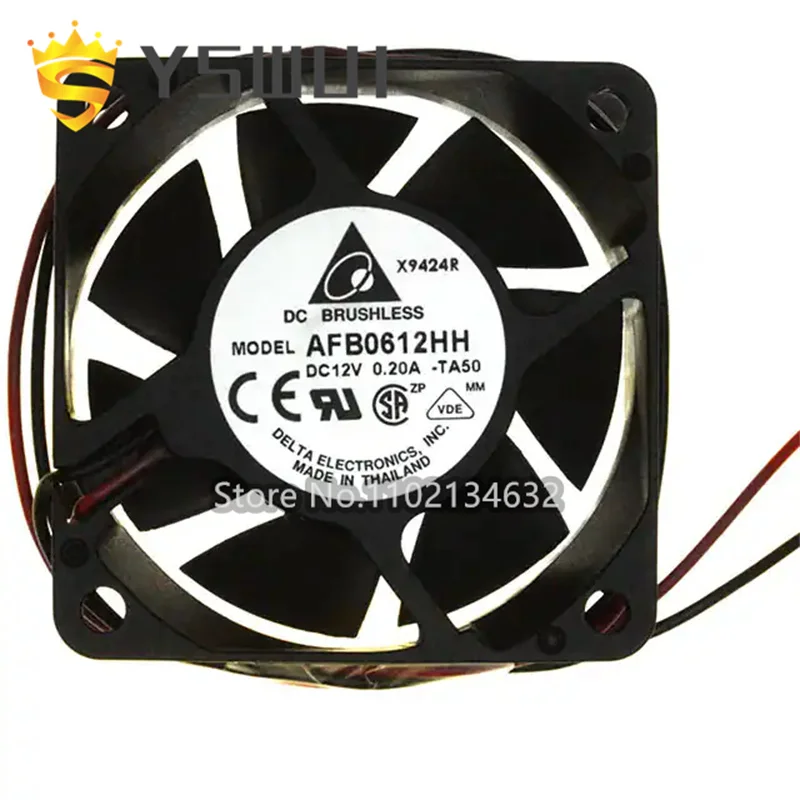 

AFB0612HH-TA50 Original FAN AXIAL 60X25.4MM 12VDC WIRE