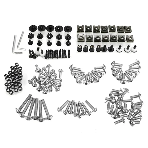 Болты обтекателя для HONDA VFR800 VFR 800 800F 1998 1999 2000 2001 98 99 00 2001 Комплект крепежных болтов обтекателя кузова