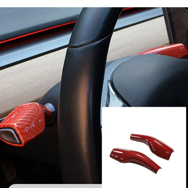 

2 шт., автомобильная накладка на рычаг руля Tesla Model 3/Y