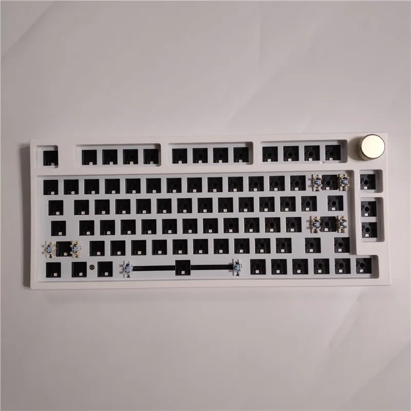 RGB Bluetooth 5 0 Keydous NJ80 AP KIT клавиатура Hotswap 2 4G Беспроводная механическая с горячей
